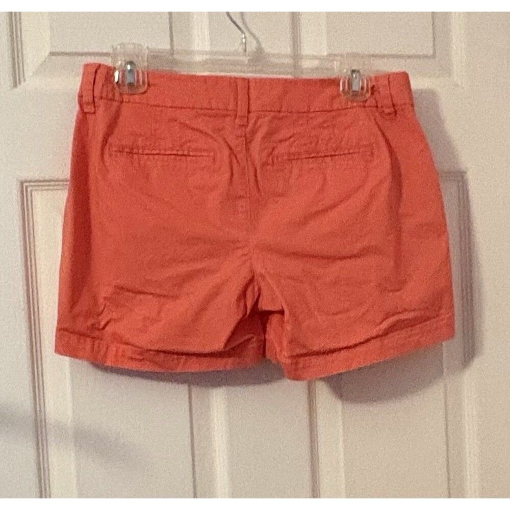 Old Navy Womens Size 2 Coral Pink Everyday Chino Shorts Cotton Blend - Picture 2 of 6